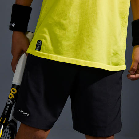 Хлопчачі шорти 900 для тенісу - Чорні
