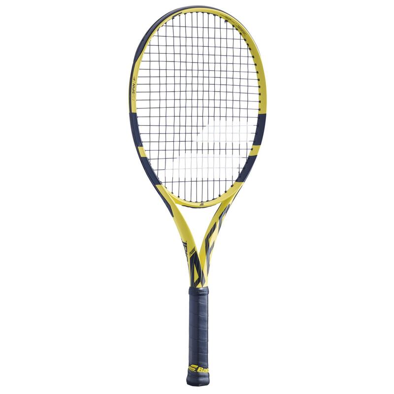 Tennisracket voor kinderen Pure Aero 26 zwart geel 2019