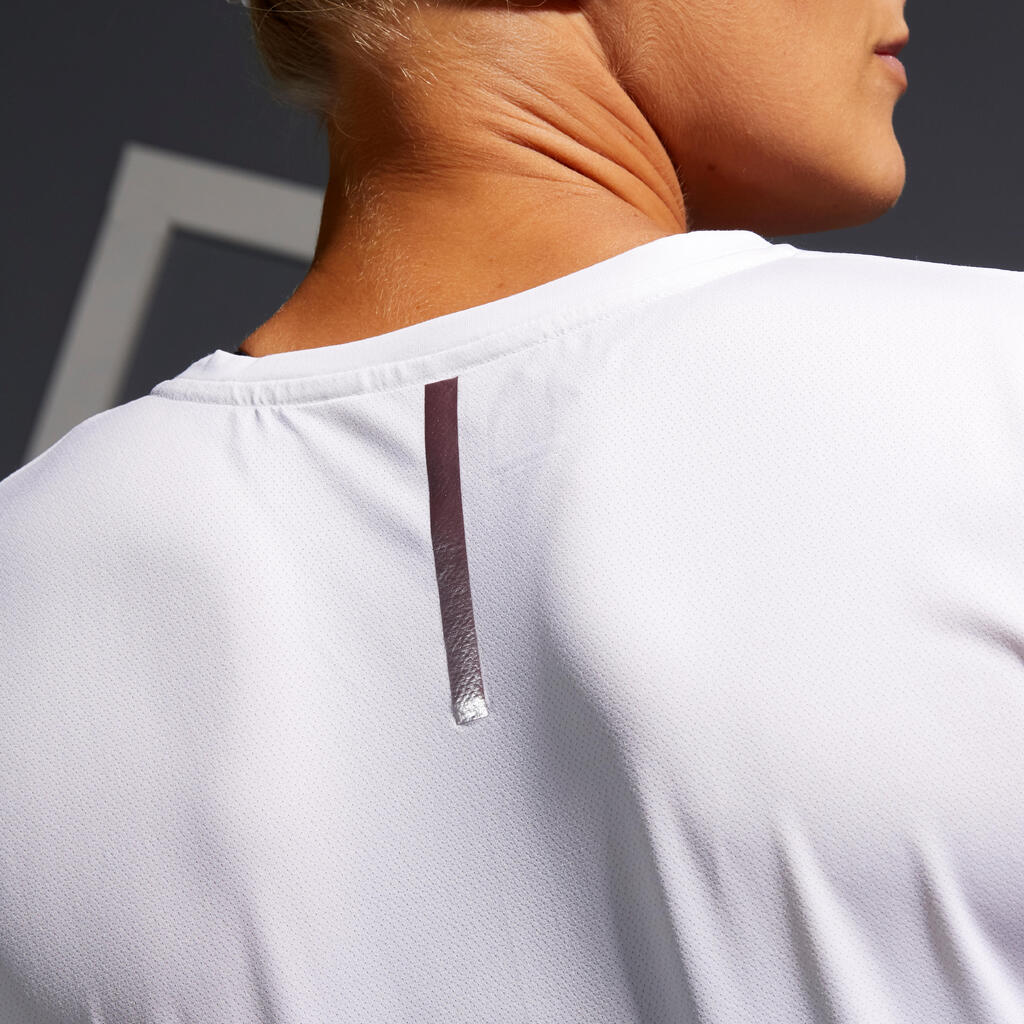 T SHIRT DE TENNIS FEMME TS SOFT 500 BLANC