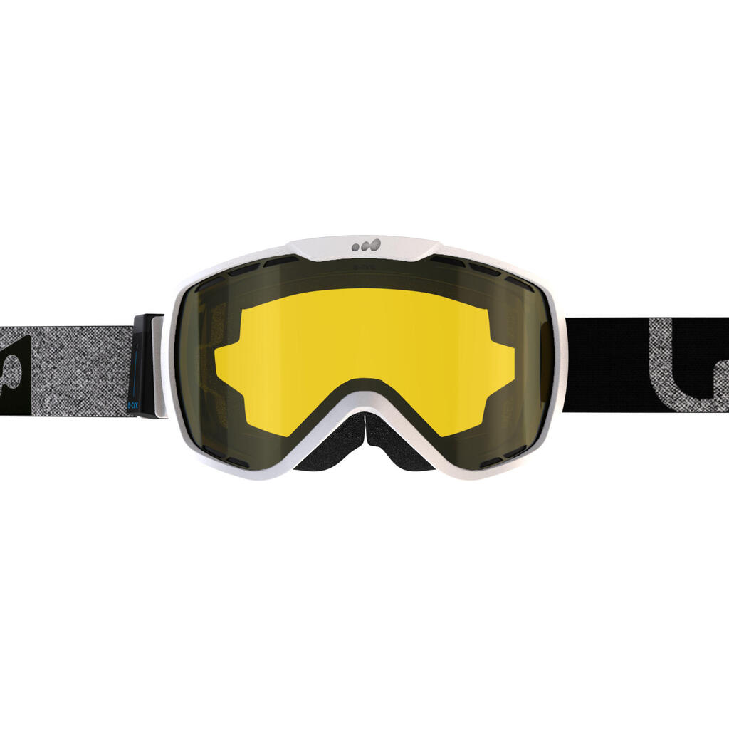 Adult Ski and Snowboard Goggles All Weather - White