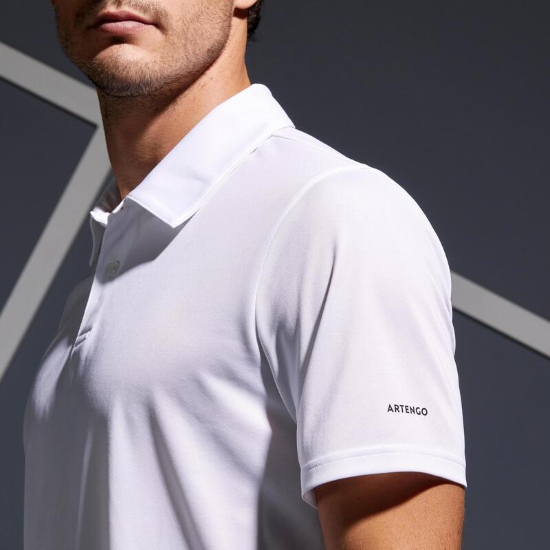 Polo de tennis manches courtes homme - Essential blanc