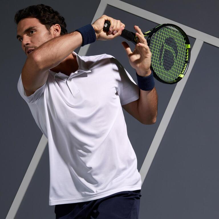 Buy Men'S Tennis Polo T-Shirt Dry 100 - White Online | Decathlon