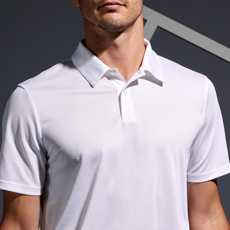 Camiseta de tenis manga corta slim con cuello hombre Artengo TTS Dry rojo -  Decathlon