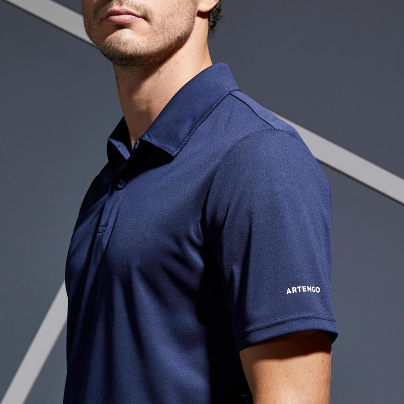 navy polo shirt