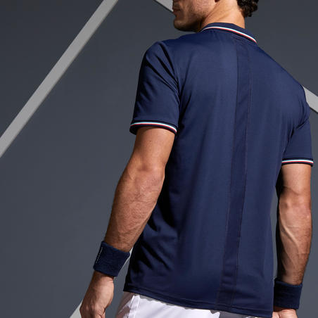 POLO DE TENNIS HOMME DRY 500 MARINE