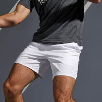 Pantaloneta corta de Tenis Dry 100 Hombre Blanco 