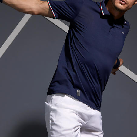 POLO DE TENNIS HOMME DRY 500 MARINE