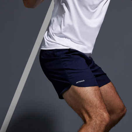 Tennis-Shorts Herren Dry Court 500 marineblau