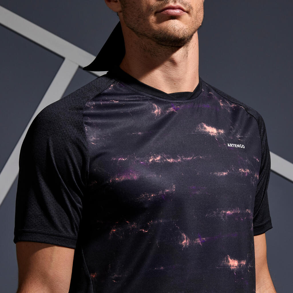 Dry 500 Tennis T-Shirt - Black Coral