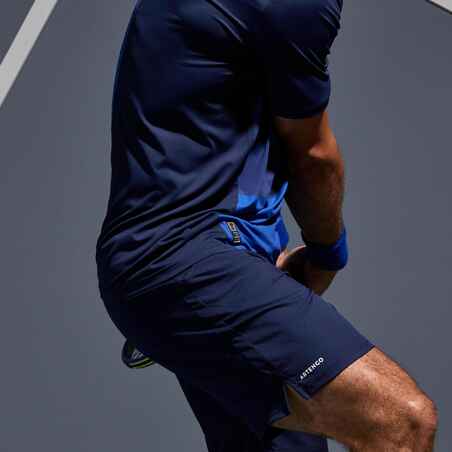 Pantalón corto de tenis hombre Artengo DRY TSH 500 azul marino