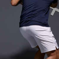 Pantalón corto de tenis hombre Artengo DRY TSH 500 blanco