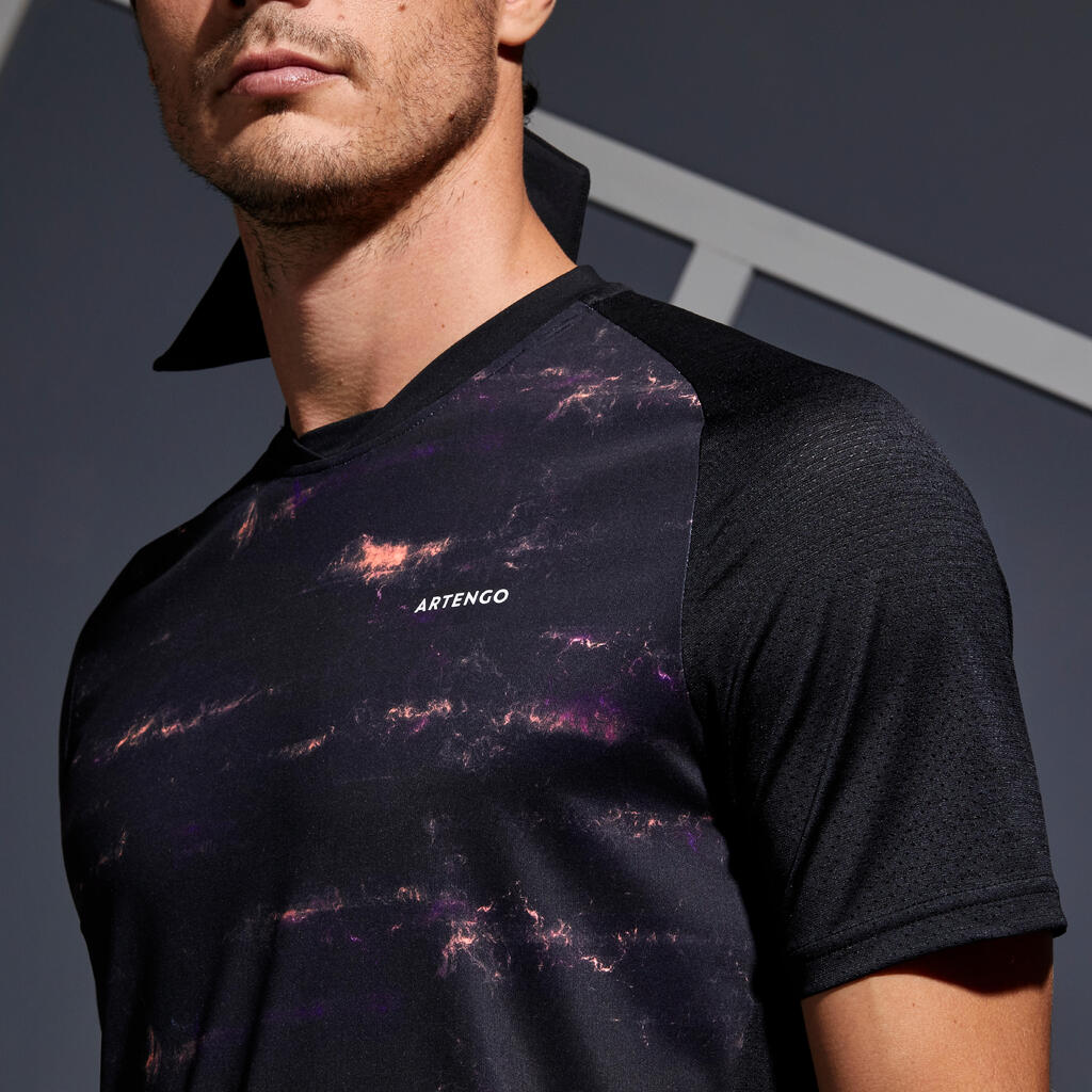 Dry 500 Tennis T-Shirt - Black Coral