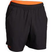 KRATKE HLAČE ZA TENIS 500, CRNE/NARANČASTE
