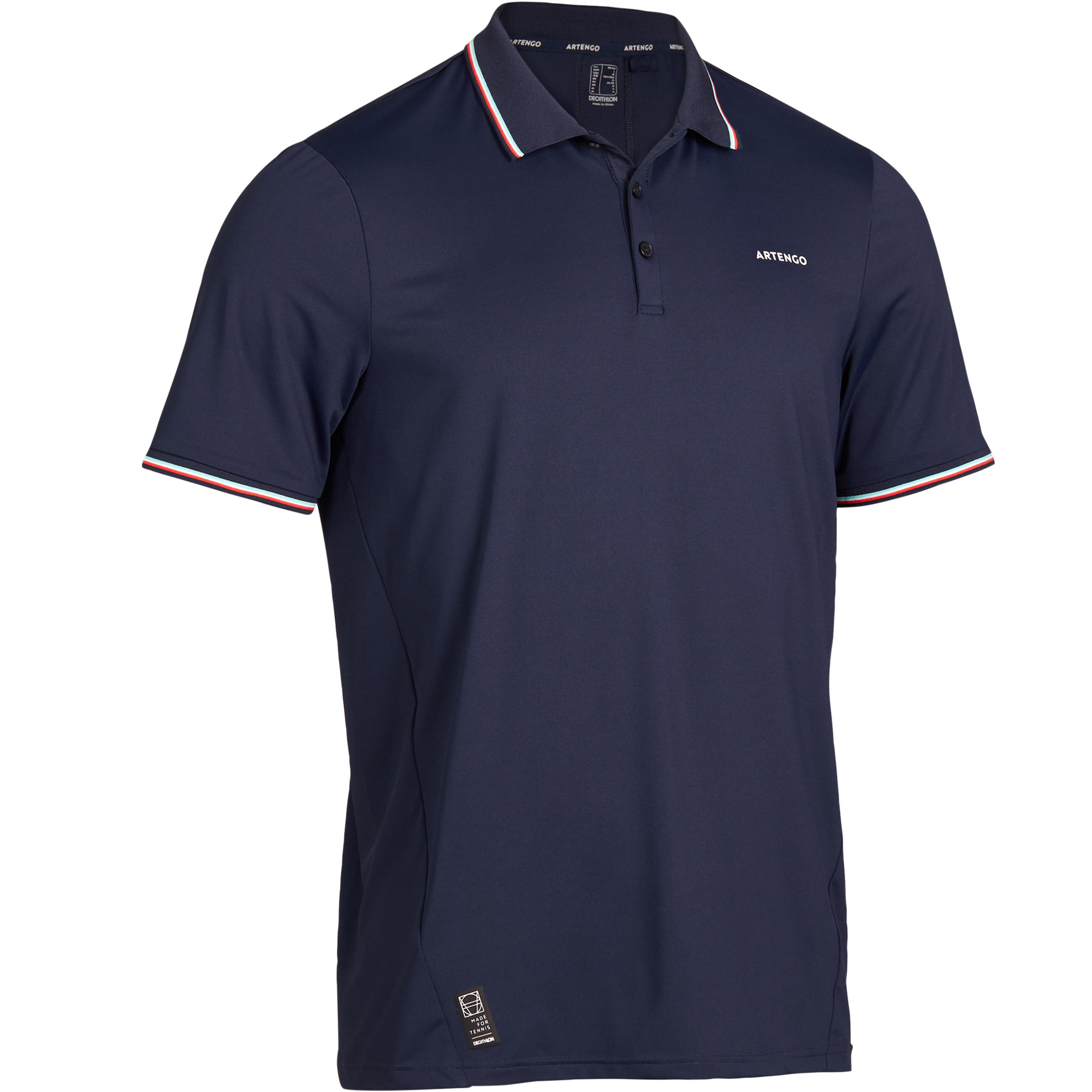 POLO DE TENNIS HOMME DRY 500 MARINE Decathlon