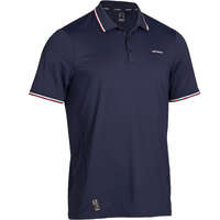 Badminton - POLO TÉNIS DRY 500 HOMEM AZUL ARTENGO - Roupa de Badminton Homem