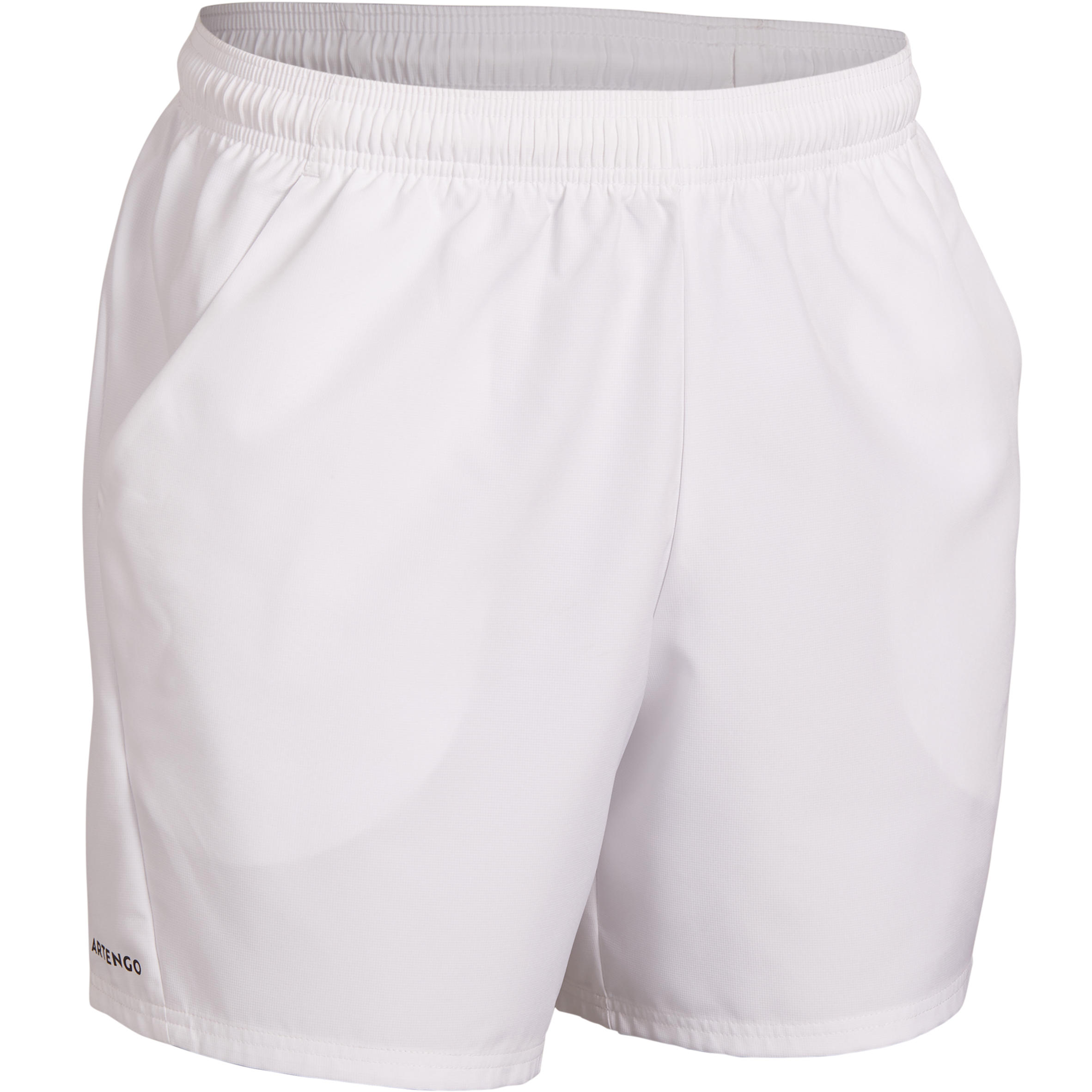 Men s Tennis Shorts Essential White Decathlon