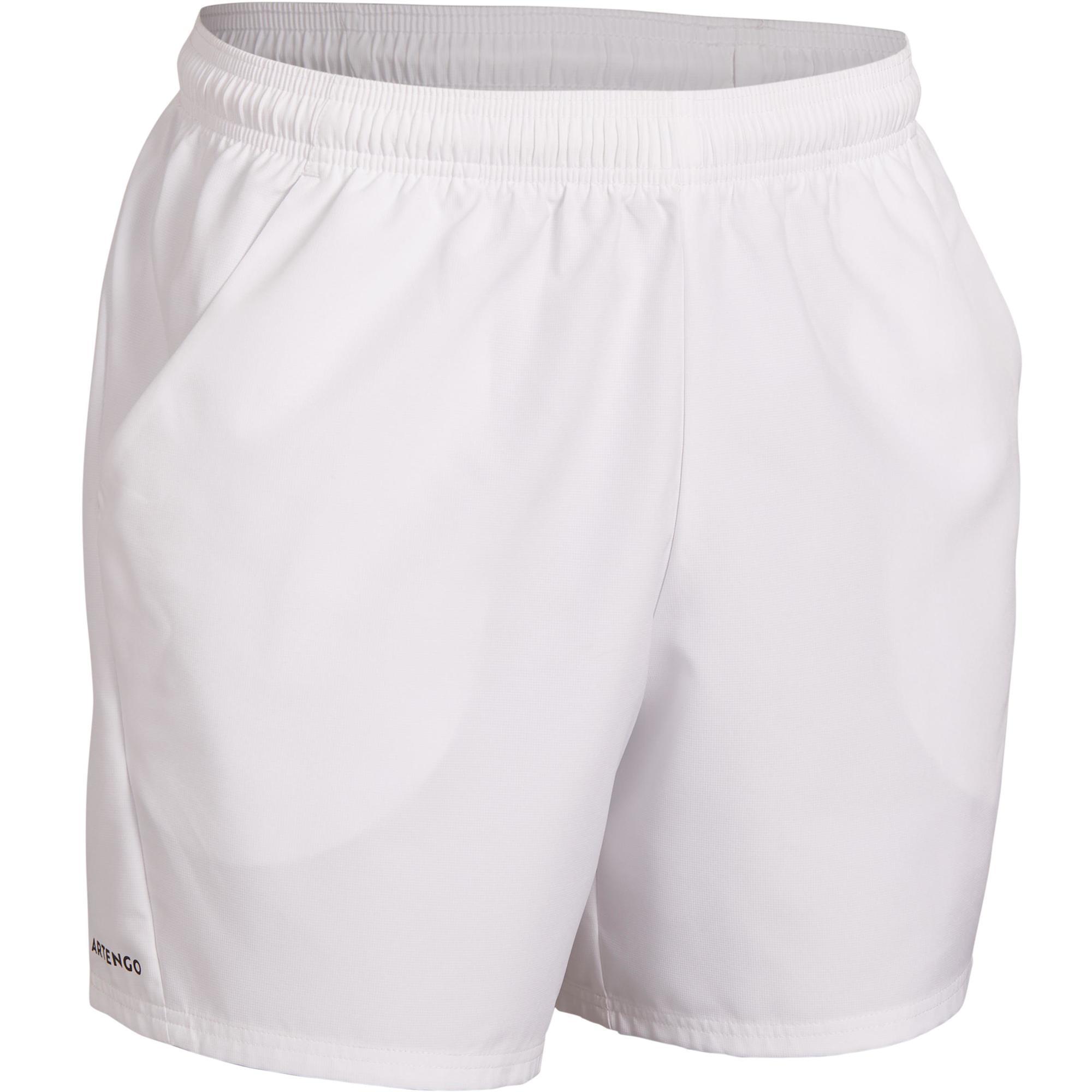 Men's Tennis Shorts Dry Tsh 100 - White • SPORTAIGER