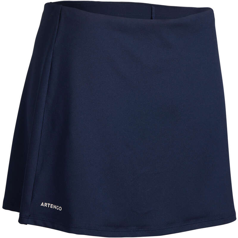 WOMEN WARM CONDITION RACKET SP APAREL - Essential 100 Skirt - Navy ARTENGO