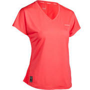 MAJICA ZA TENIS SOFT 500 ŽENSKA, RUŽIČASTA
