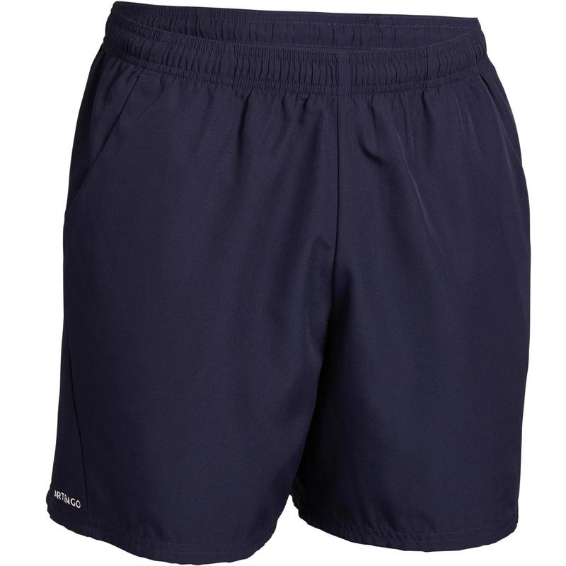 Pantalón corto de tenis hombre Artengo 100 Dry azul marino