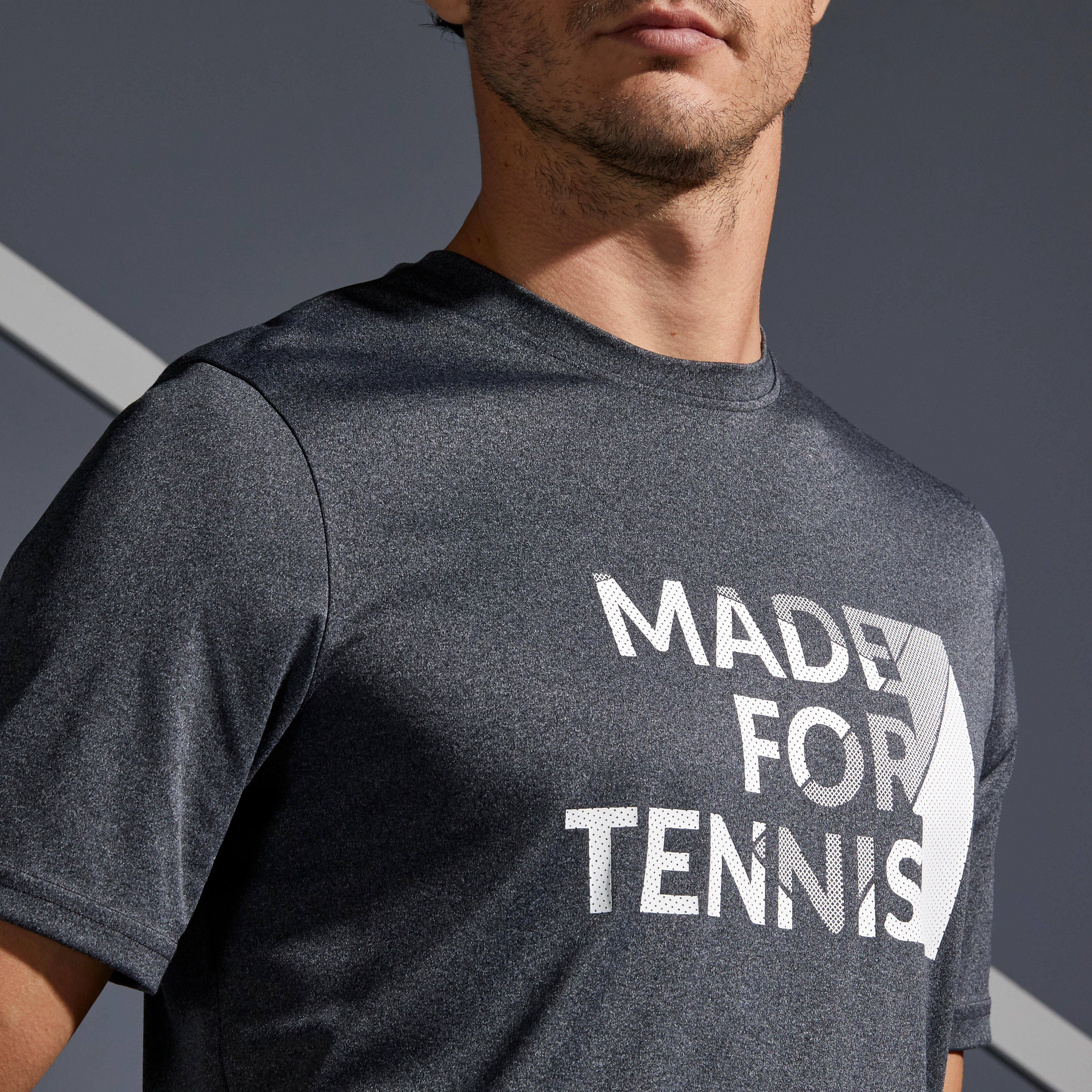 

Soft 100 Tennis T-Shirt - Mottled Grey