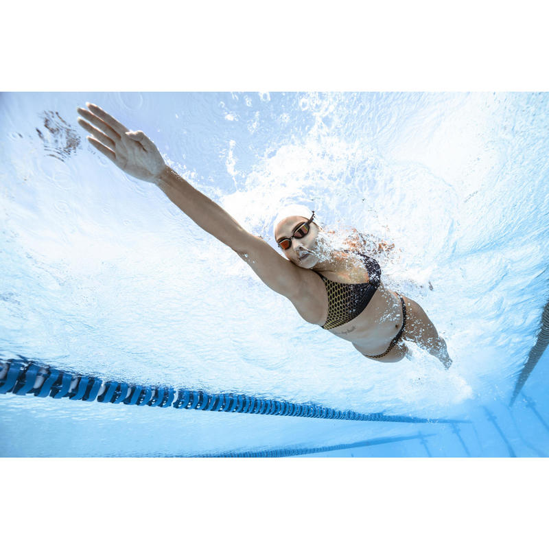 Brassiere De Natation Femme Ultra Resistante Au Chlore Jana Gani Bleu Nabaiji