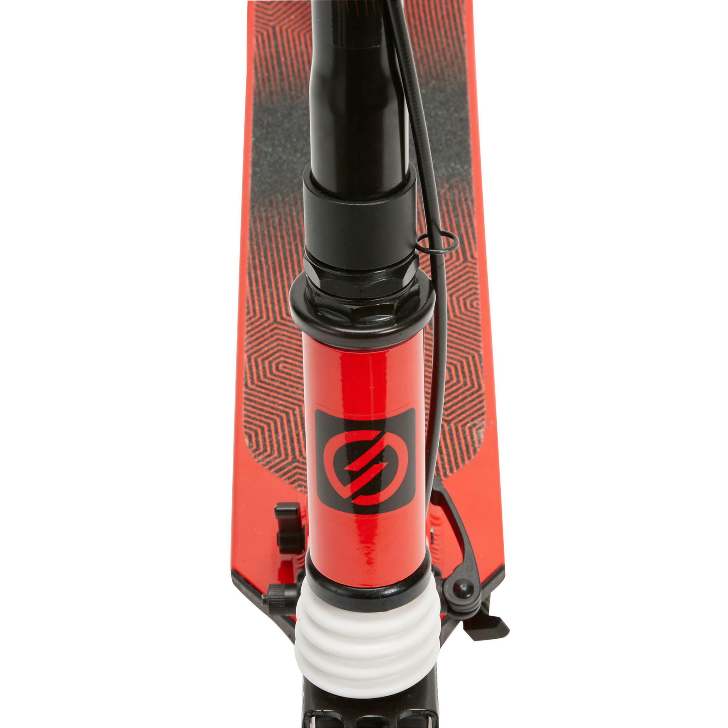 Самокат детский MID 9 с ручным тормозом черно-красный OXELO