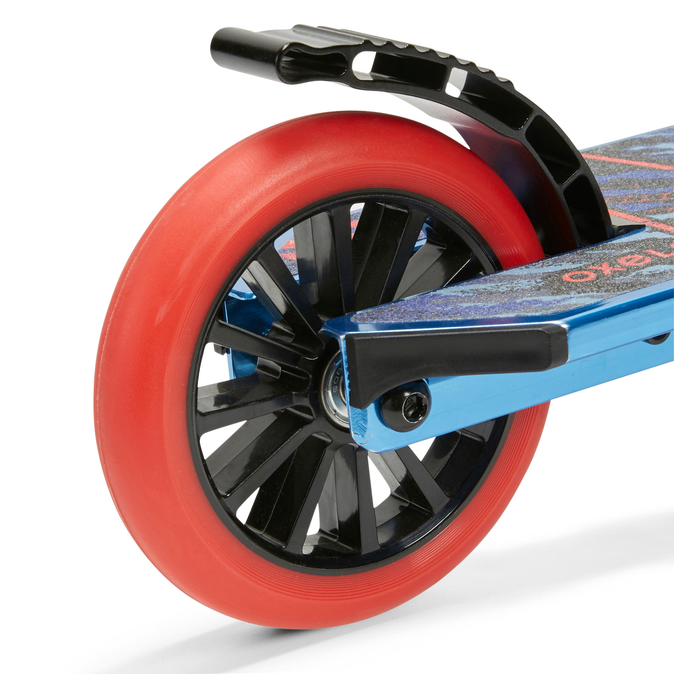 Scooter Tretroller Kinder Federung Lenkerbremse - Mid 5 blau 20/36