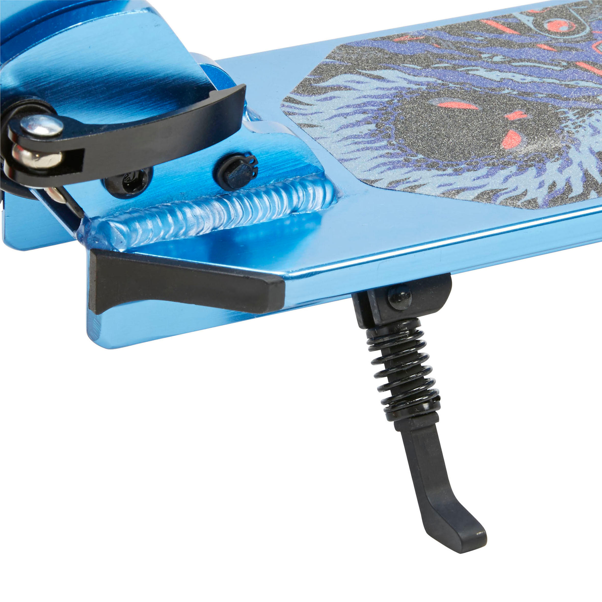 Scooter Tretroller Kinder Federung Lenkerbremse - Mid 5 blau 30/36