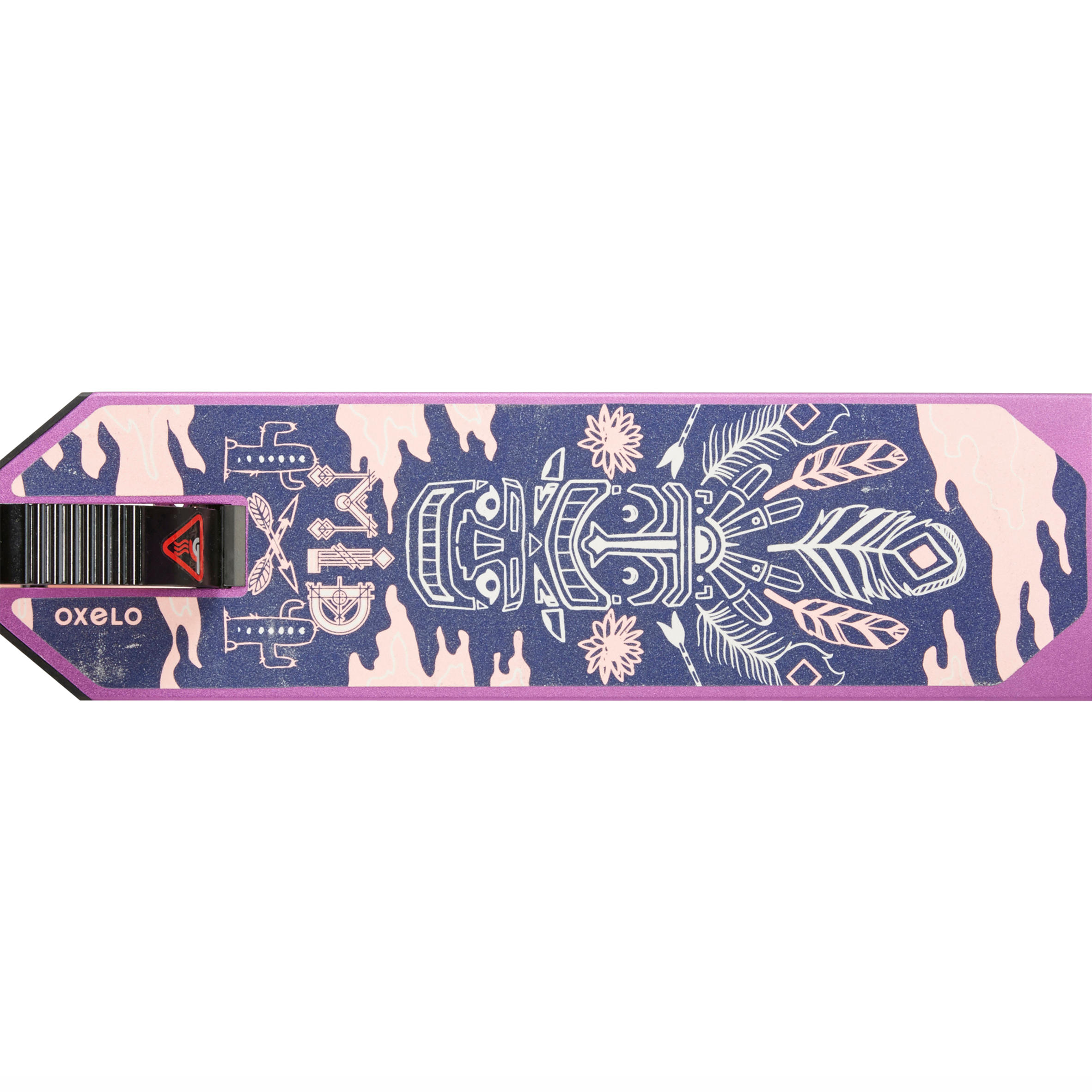 Scooter Tretroller Kinder mit Federung und Lenkerbremse - Mid 5  violett 25/34