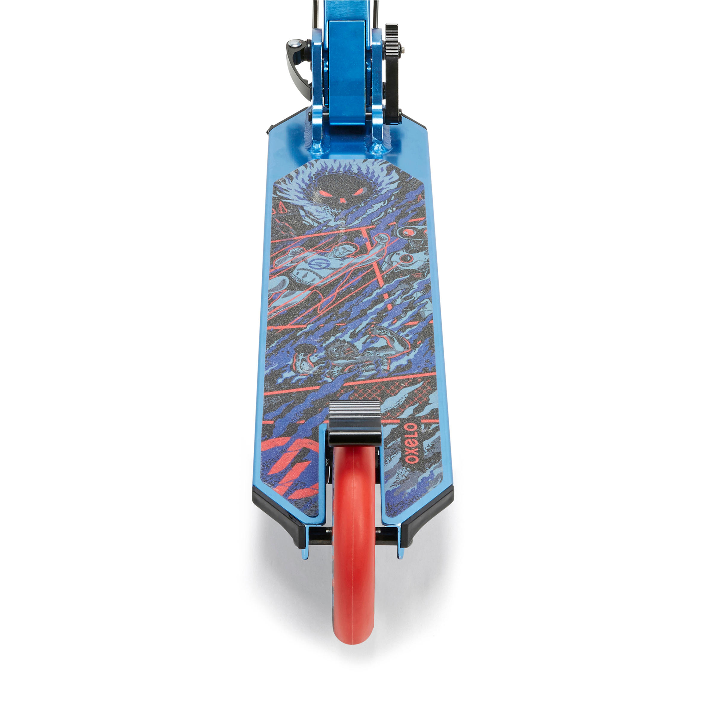Scooter Tretroller Kinder Federung Lenkerbremse - Mid 5 blau 24/36