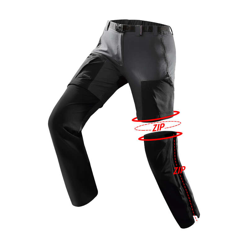 WOMEN APPAREL OUTFIT MOUNTAIN TREK Trekking - TREK500 TROUSERS MODUL W CBG FORCLAZ - Trekking