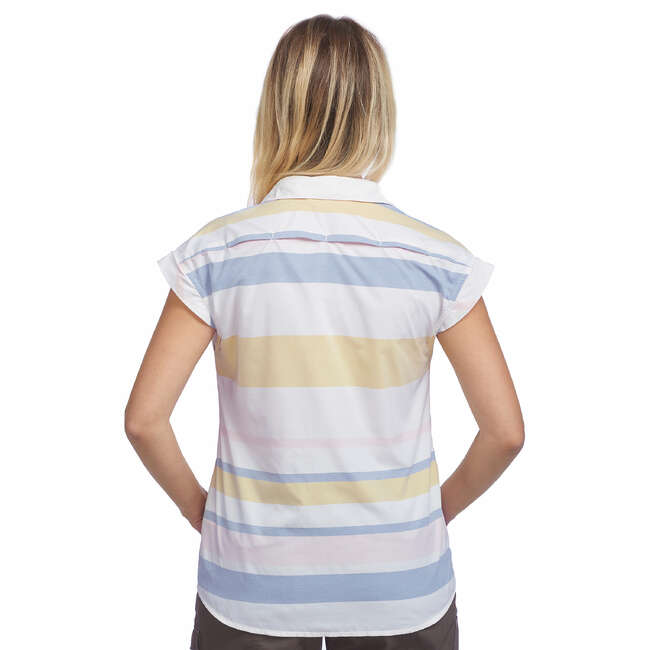 Camicia donna TRAVEL100 gialla FORCLAZ ABBIGLIAMENTO VIAGGIO DONNA