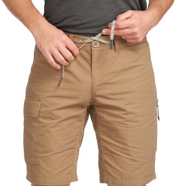 Buy Travel 100 Khaki Shorts Online Khaki Travel shorts by Forclaz