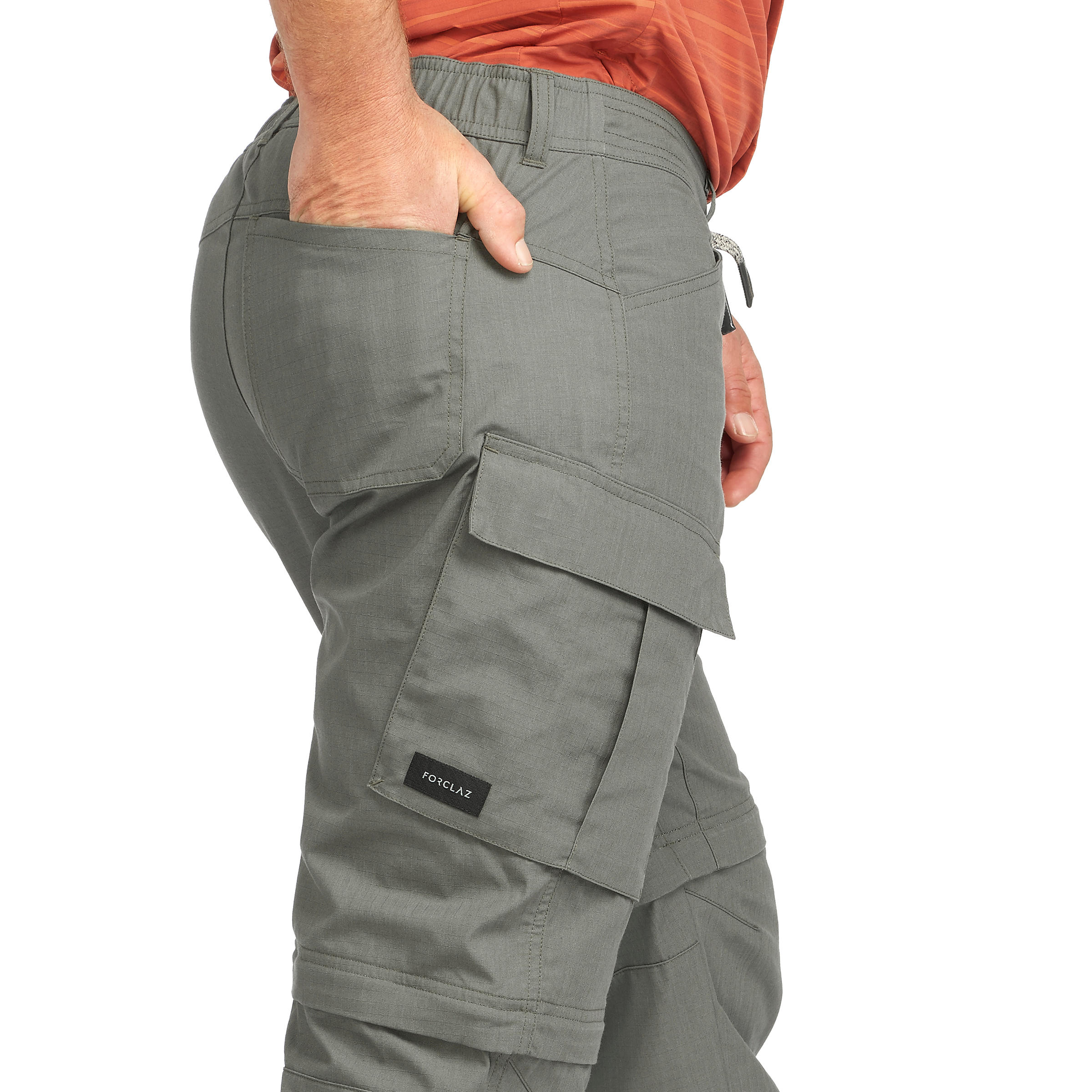 Zip-Off Trekking Pants - Khaki - Decathlon