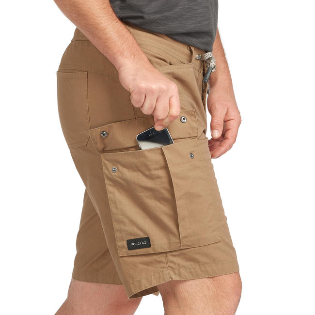 Buy Travel 100 Khaki Shorts Online Khaki Travel shorts by Forclaz