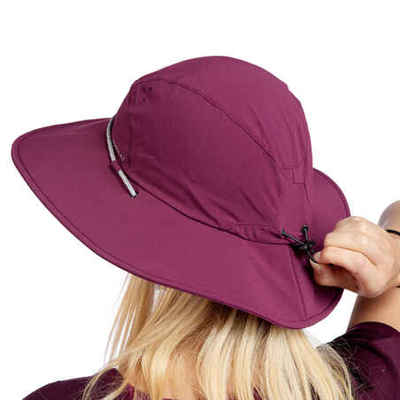 WOMEN’S ANTI-UV TREKKING CAP - MT500 - PURPLE