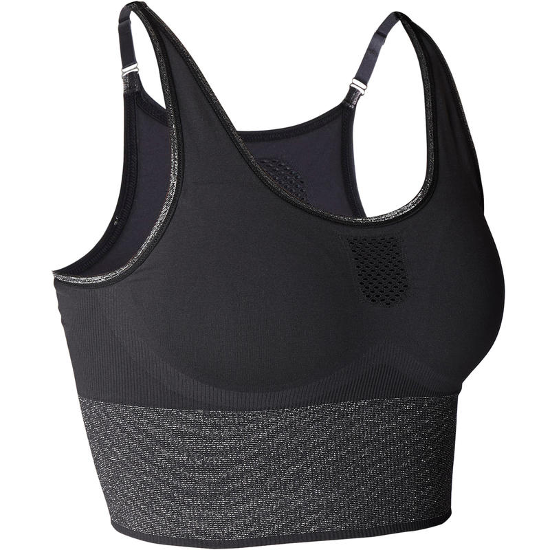 long black sports bra