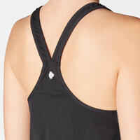 Women's Seamless Dynamic Yoga Tank Top - Black