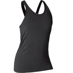 DEBARDEUR YOGA DYNAMIQUE FEMME SANS COUTURES NOIR