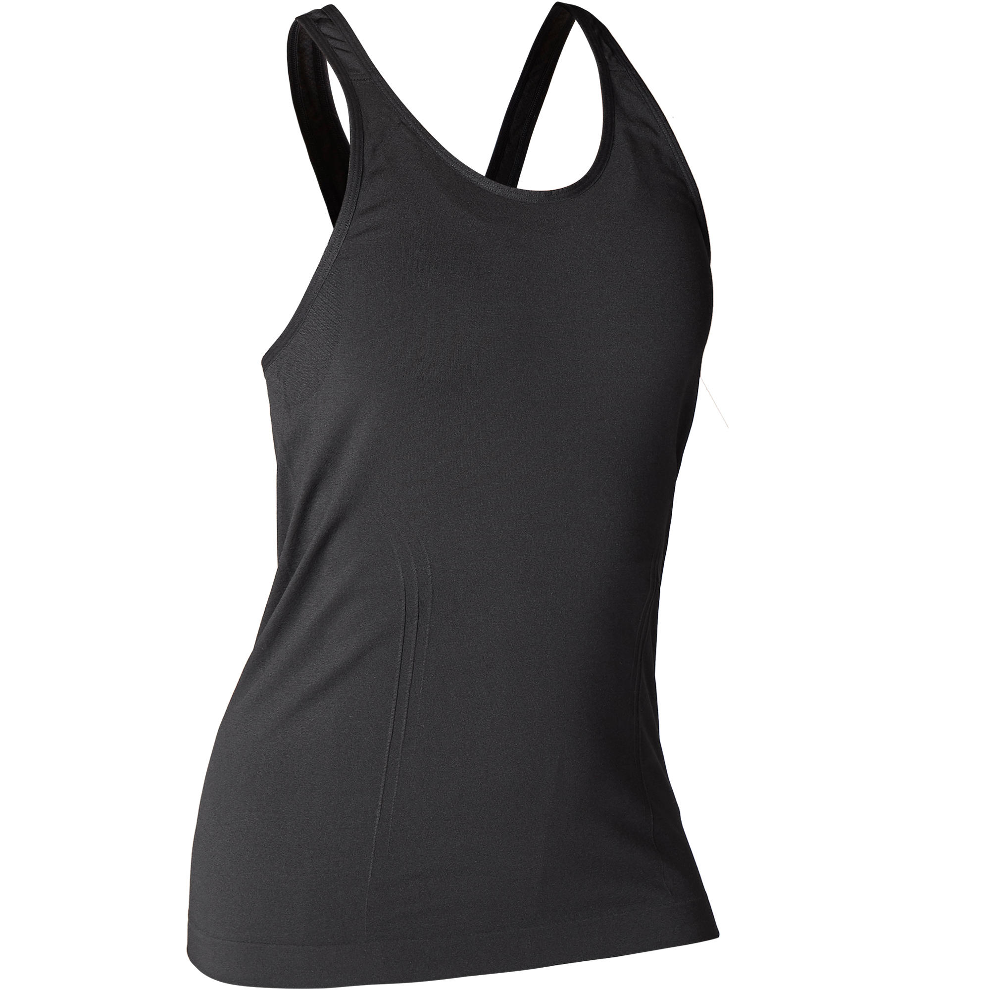 Women's Seamless Dynamic Yoga Tank Top - Black 2/8