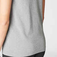 Women's Seamless Dynamic Yoga T-Shirt - Mottled Grey