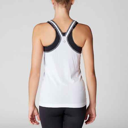 Women's Seamless Dynamic Yoga Tank Top - White
