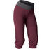 Women's Organic Cotton Gentle Yoga Cropped Bottoms - Burgundy/Grey