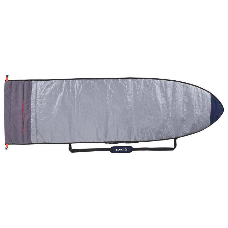 Boardbag Surfboard verstellbar 5'4"–7'2" grau