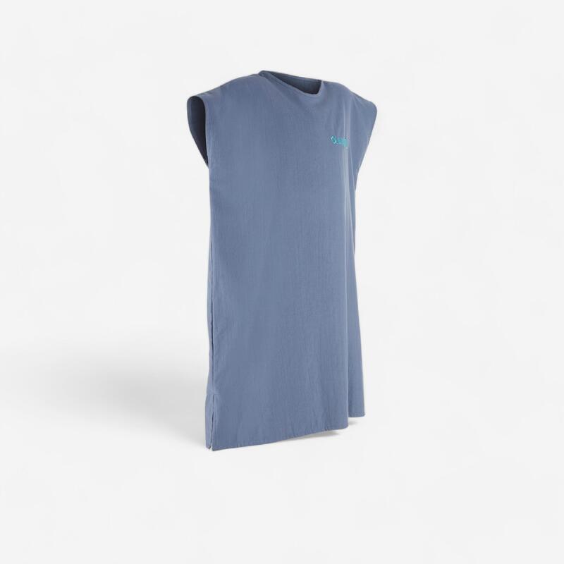 Surf-Poncho Damen/Herren - 100 grau meliert