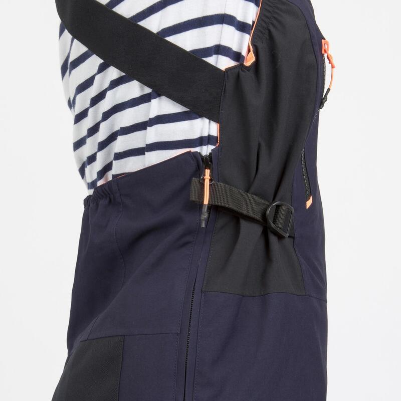 Peto impermeable de vela para mujer SAILING 500 Navy