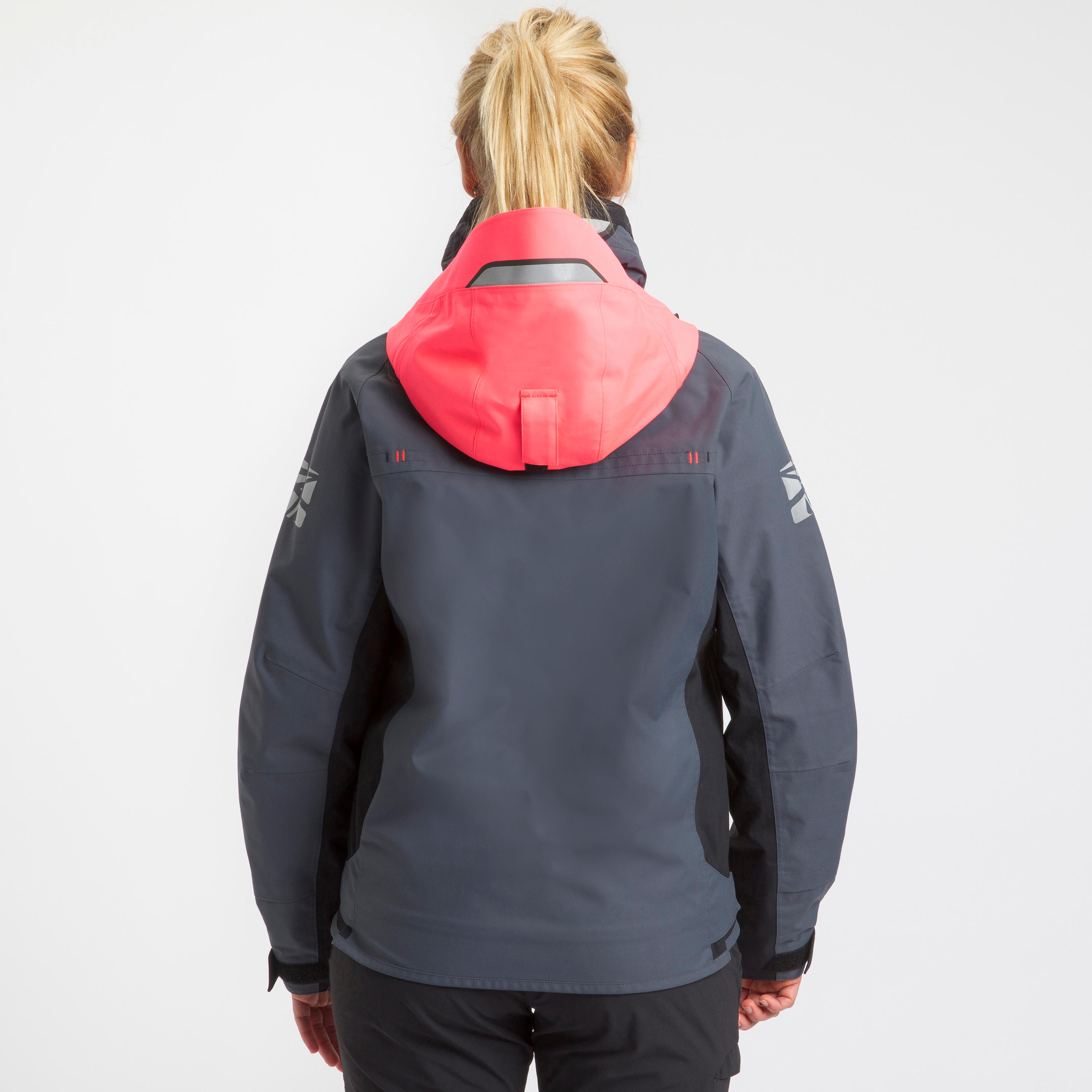 Women's Sailing Yacht Racing Anorak Race 500 - Grey Pink 4/12