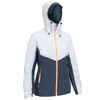 Segeljacke wasserdicht Sailing 100 Damen grau/weiss