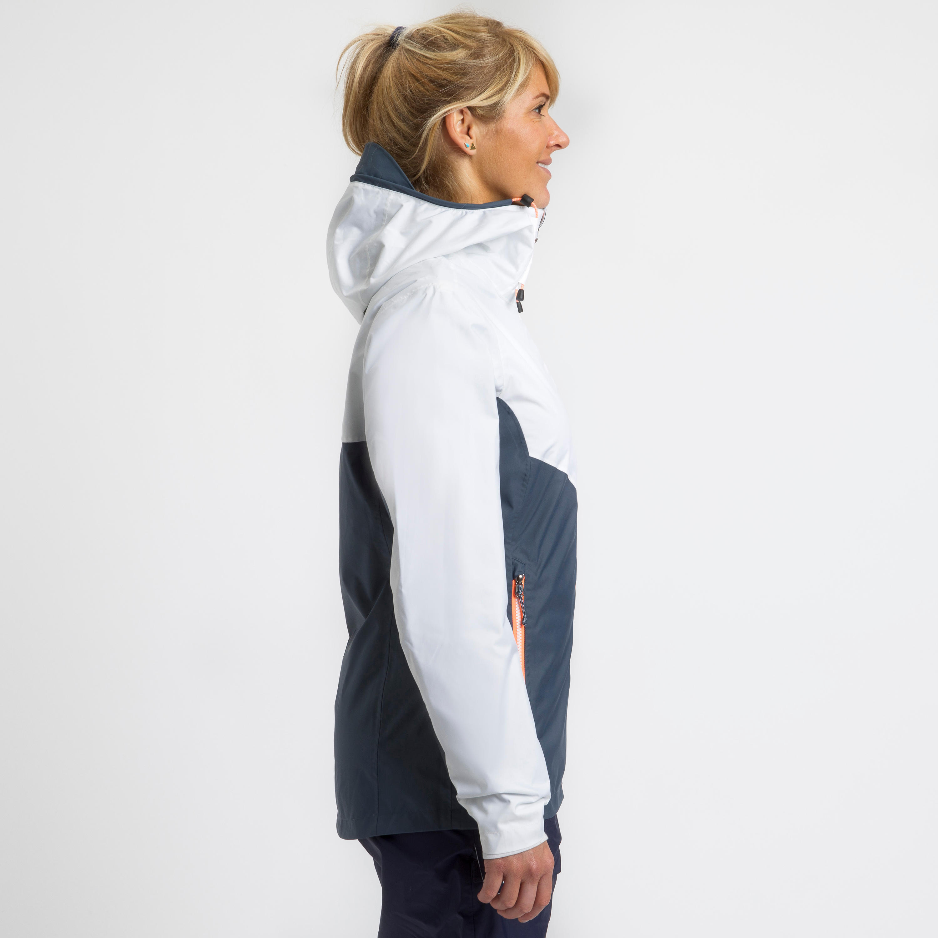 Coupoe-vent de voile imperméable femme – 100 gris blanc 3/11